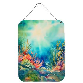 NEW Seaweed Wall or Door Hanging Prints Aluminum Metal Sign Kitchen Wall Bar Bathroom Plaque Home Decor Front Door Plaque, 12x16, Multicolor